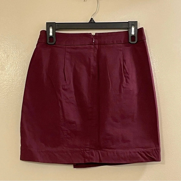 PORRIDGE by ANTHROPOLOGIE Structured Mini Skirt in Raspberry‎ - Picture 5 of 9